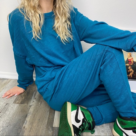 Relaxed Fit Long Sleeve Top and Pants Set